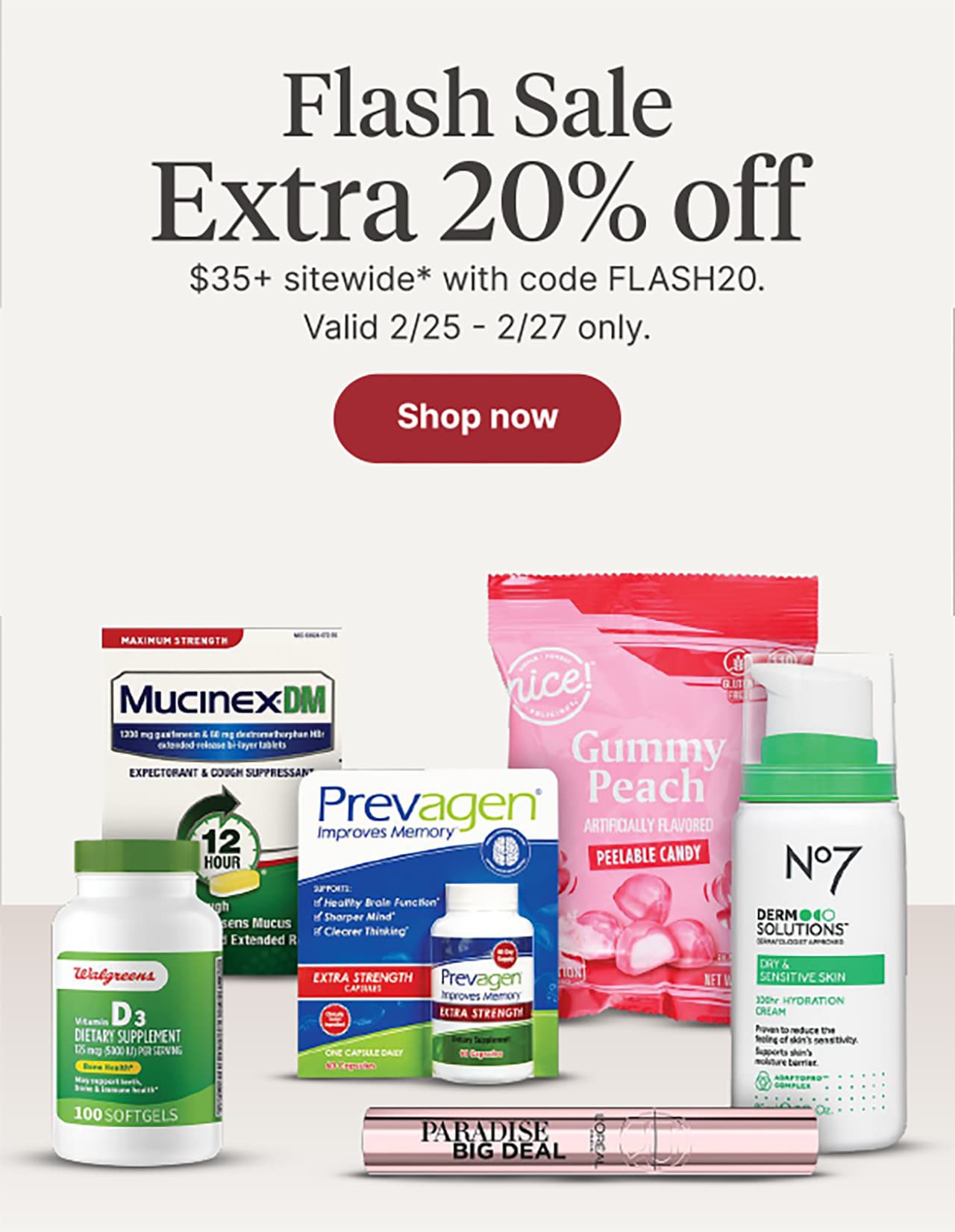 Extra 20% off $35+ sitewide with code FLASH20