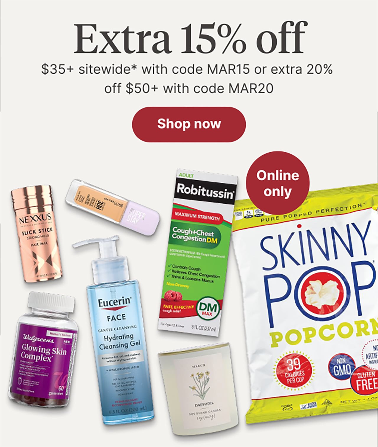 Extra 15% off