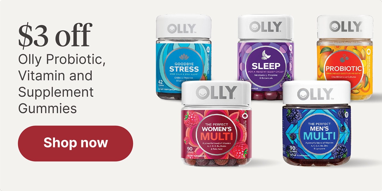 $3 off Olly Probiotic, Vitamin and Supplement Gummies