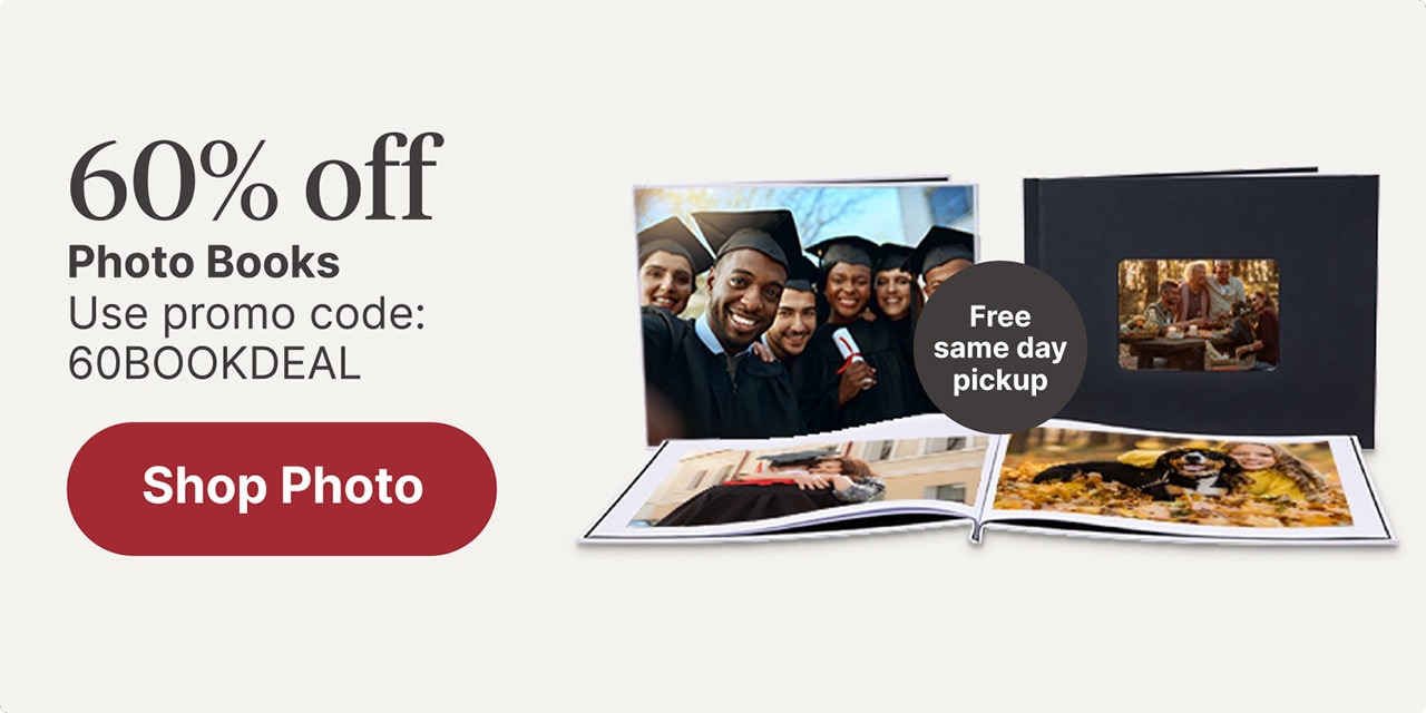 60% off Photo Books