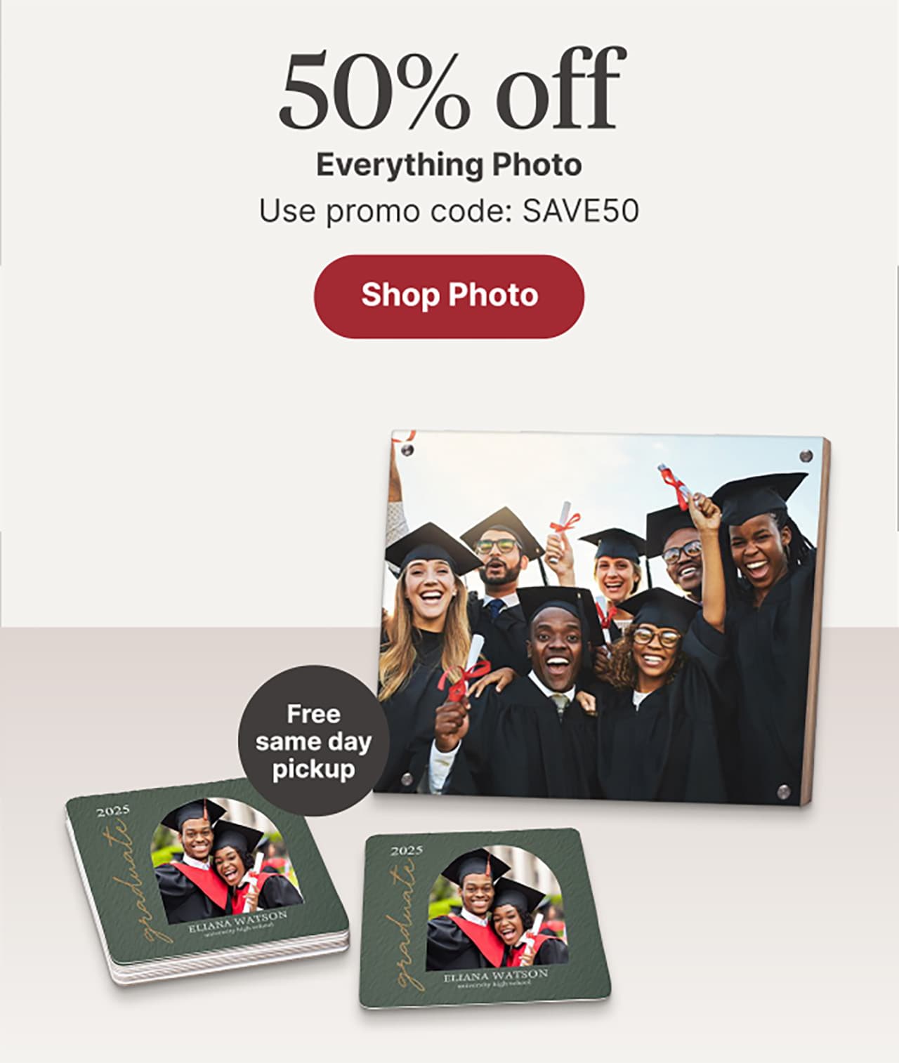 50% off Everything Photo