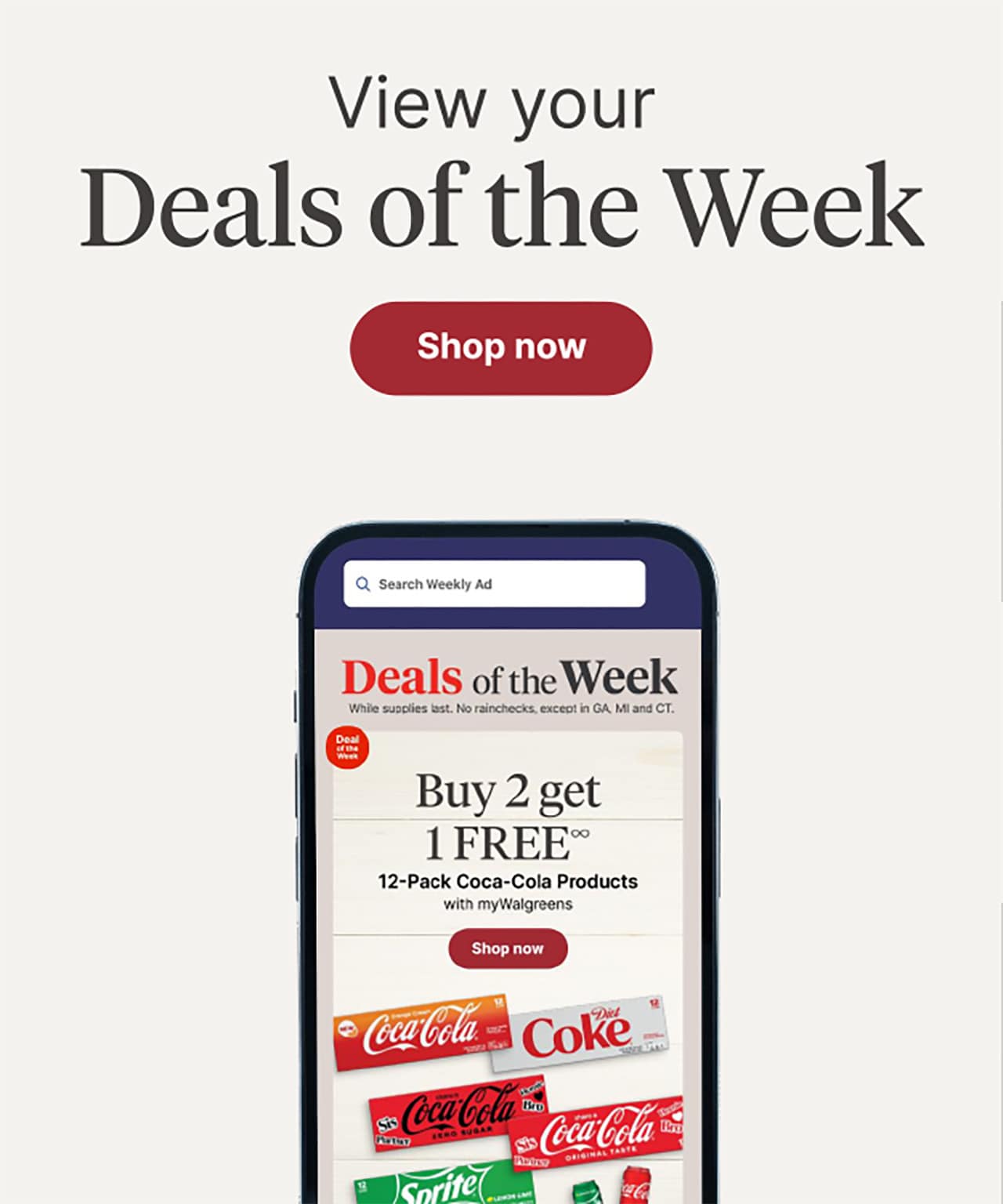 View your Deals of the Week