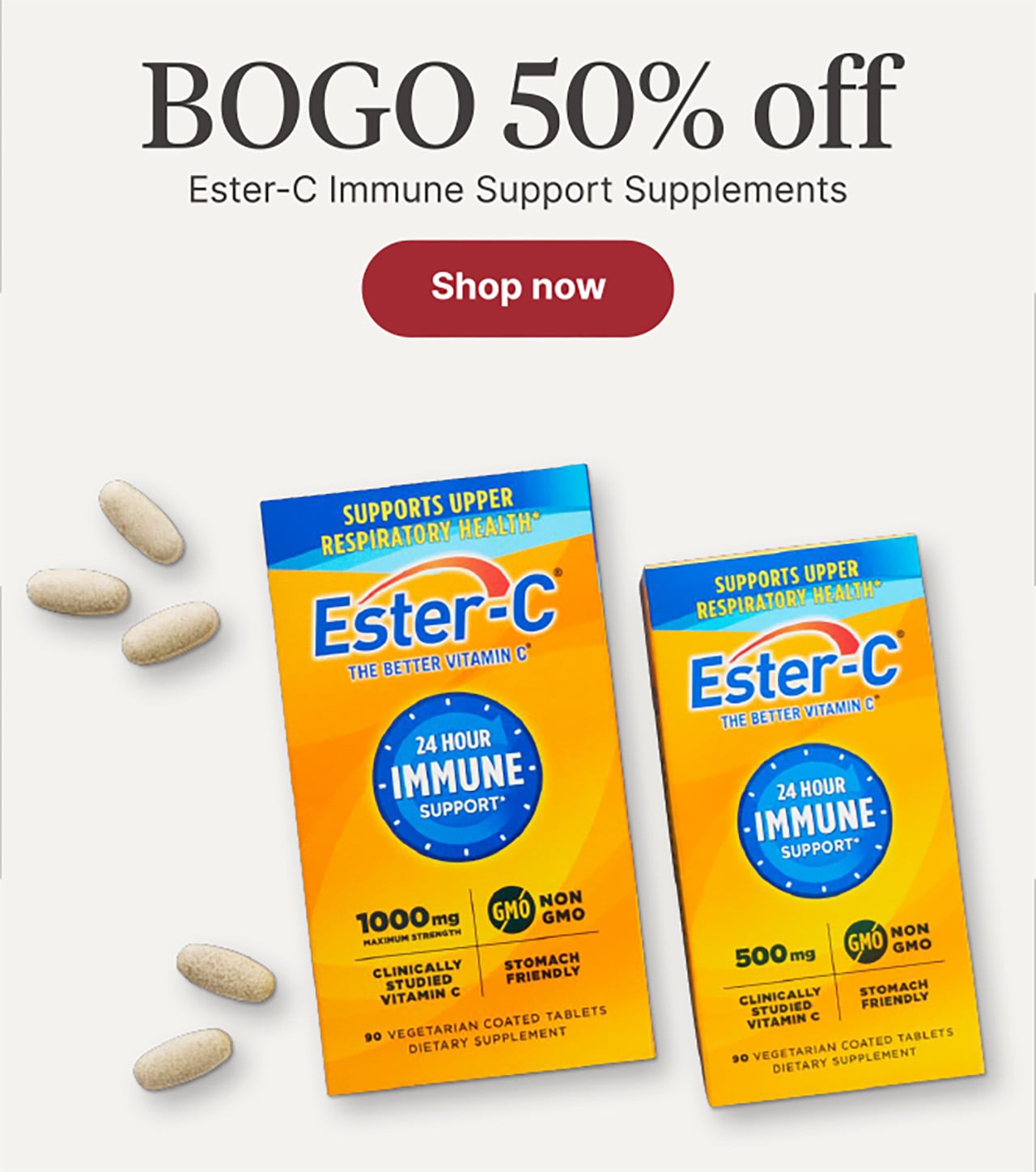 BOGO 50% off