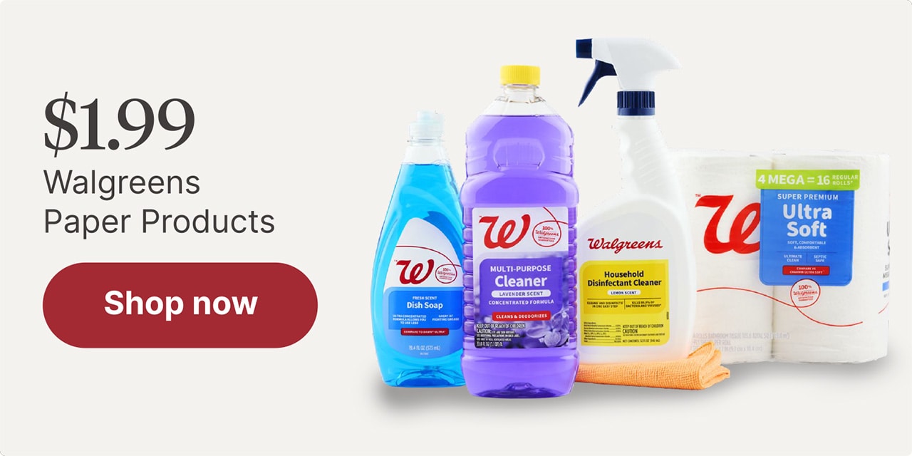 $1.99 Walgreens Paper Products