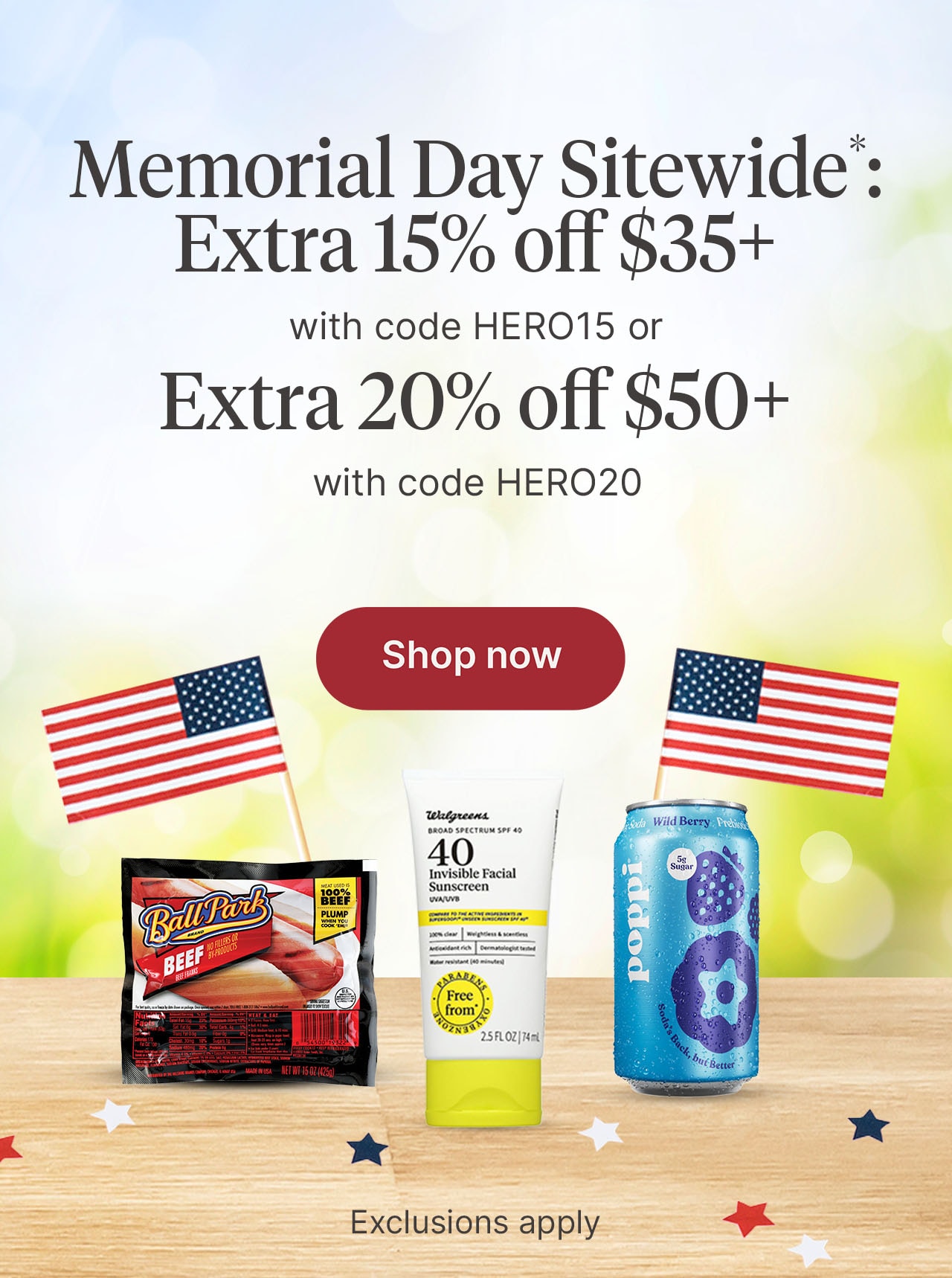 Memorial Day Sitewide
