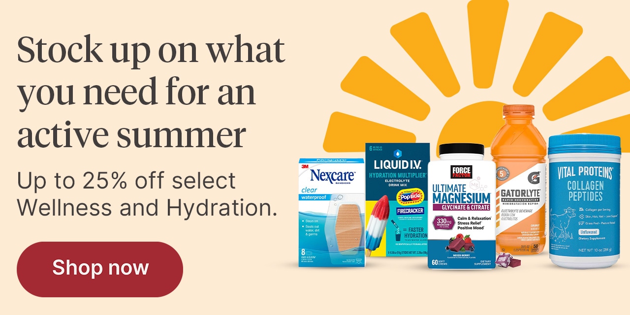 Stock up on what you need for an active summer