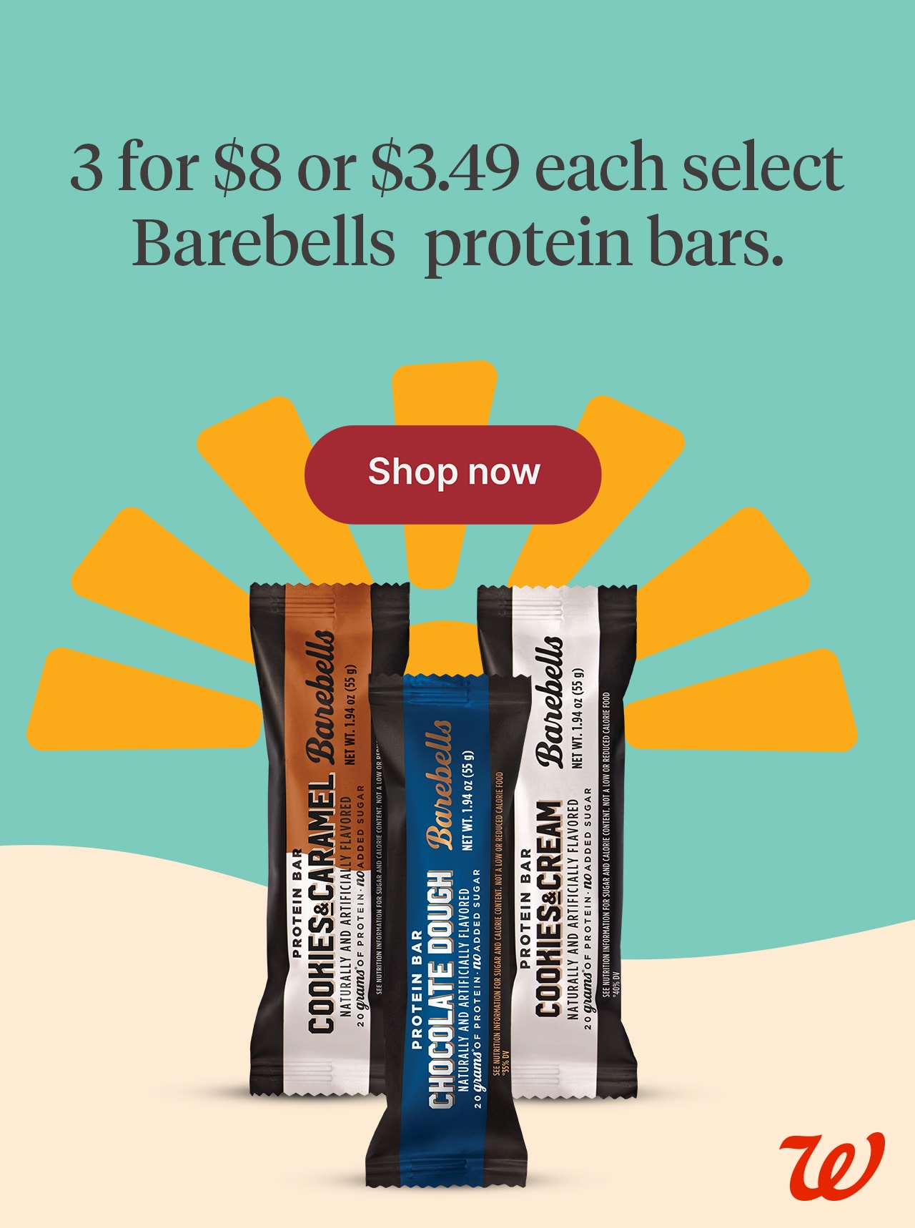 3 for $8 or $3.49 each