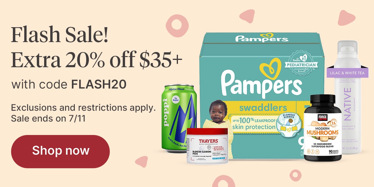 Flash Sale! Extra 20% off $35+ with code FLASH20