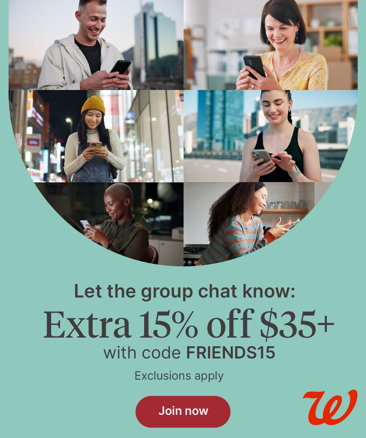 Extra 15% off $35+ with code FRIENDS15