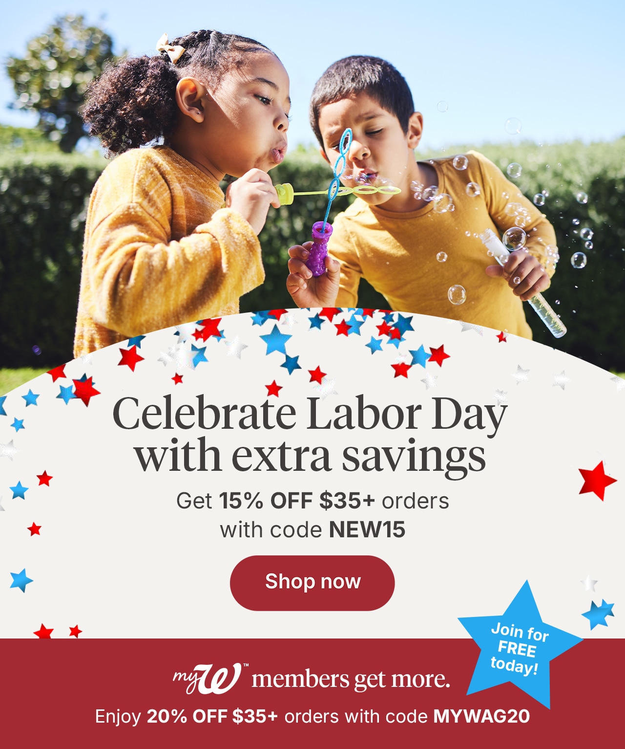 Celebrate Labor Day with extra savings