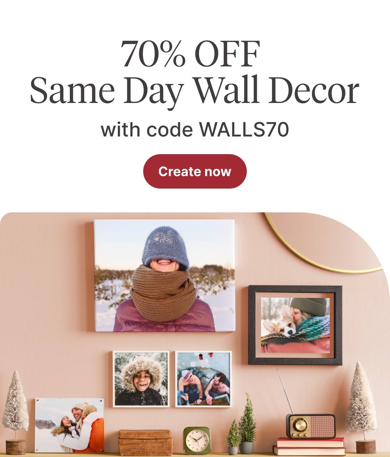70% OFF same day wall