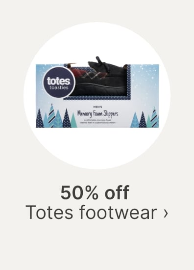 50% off Totes footwear