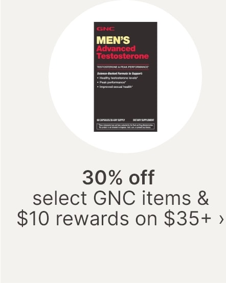 30% off select GNC items & $10 rewards on $35+