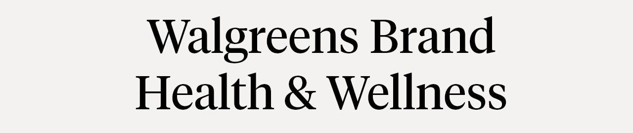 Walgreens Brand Health & Wellness