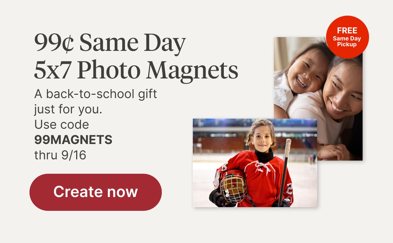 Same Day 5x7 Photo Magnets* >