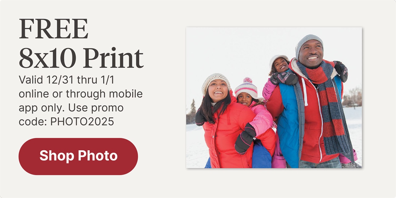 FREE 8X10 Print*