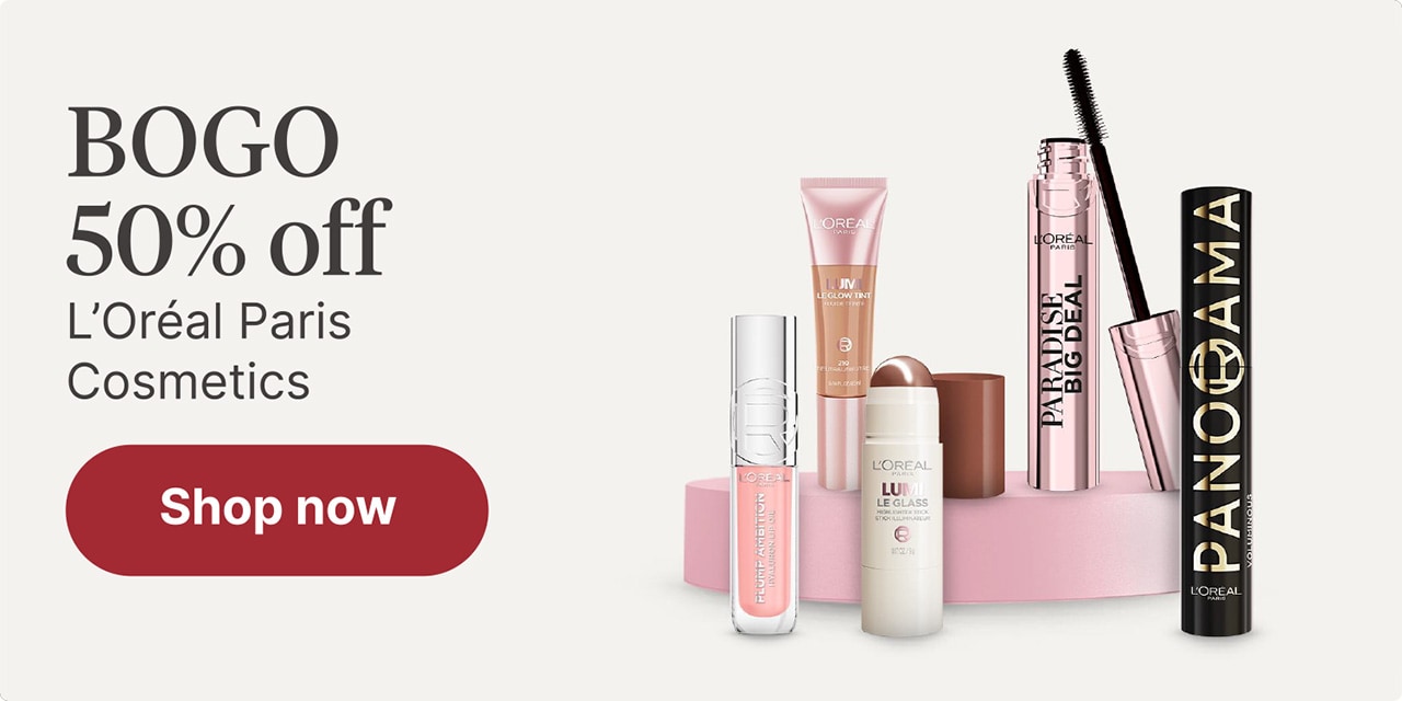 BOGO 50% off L'Oréal Paris Cosmetics