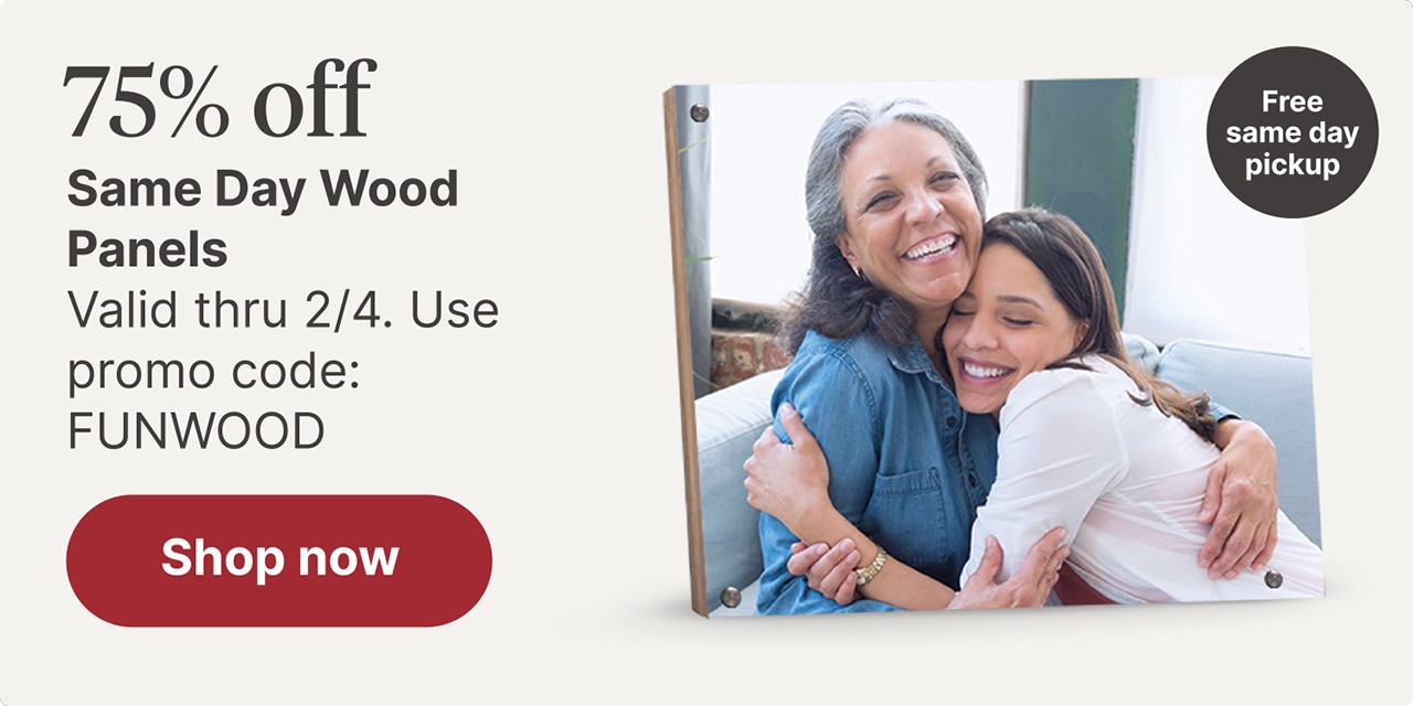 75% off same day wood panels