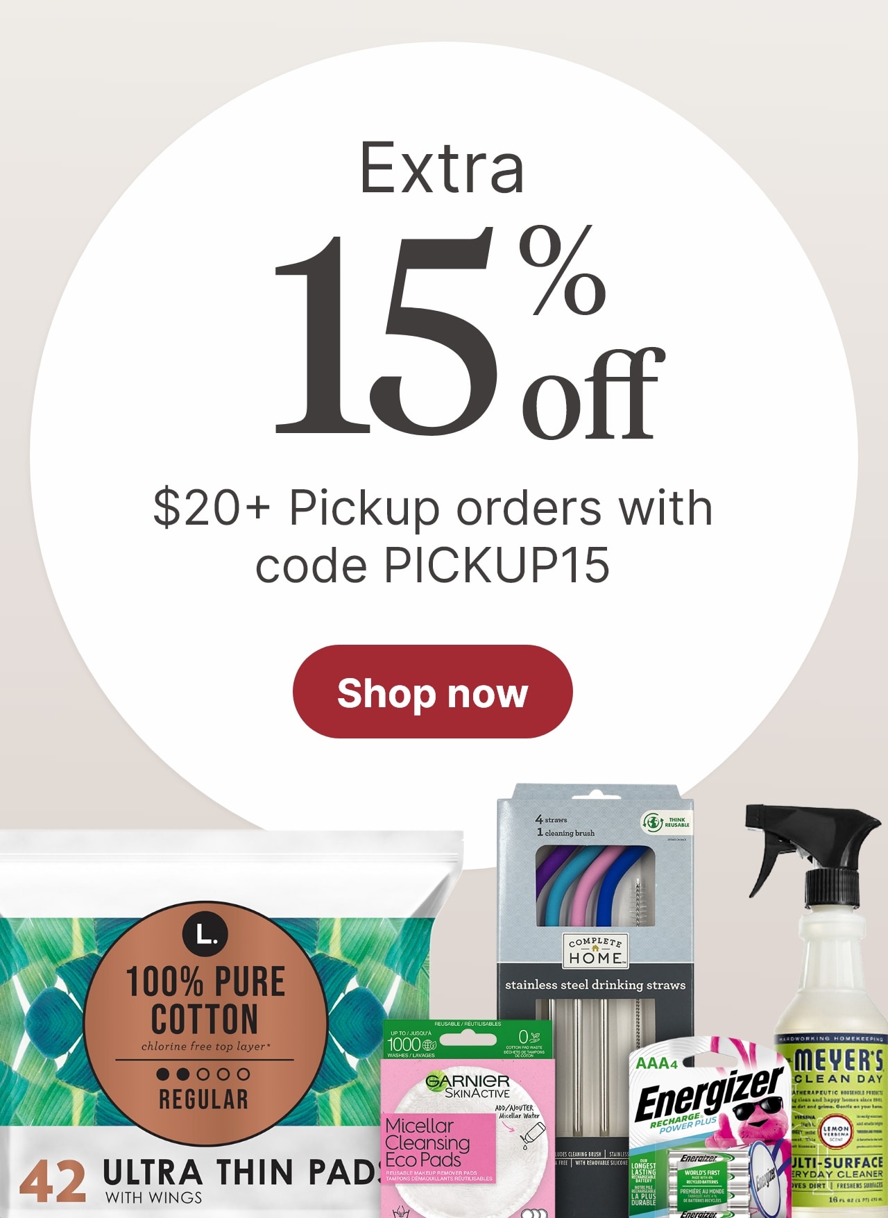 Extra 15% off $20+ Pickup order with code PICKUP15 >