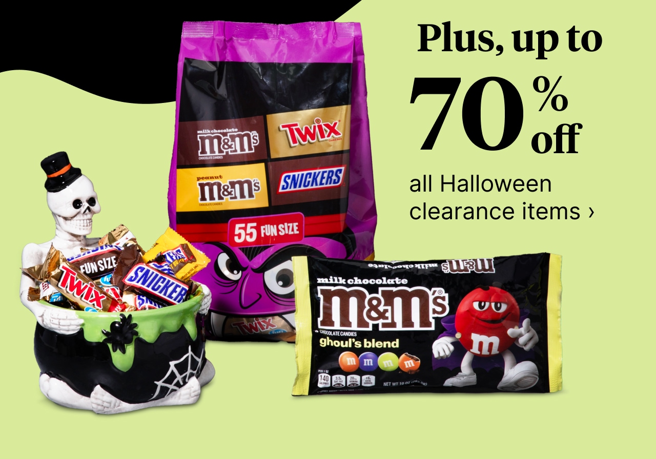 Plus, up to 70% off all Halloween clearance items