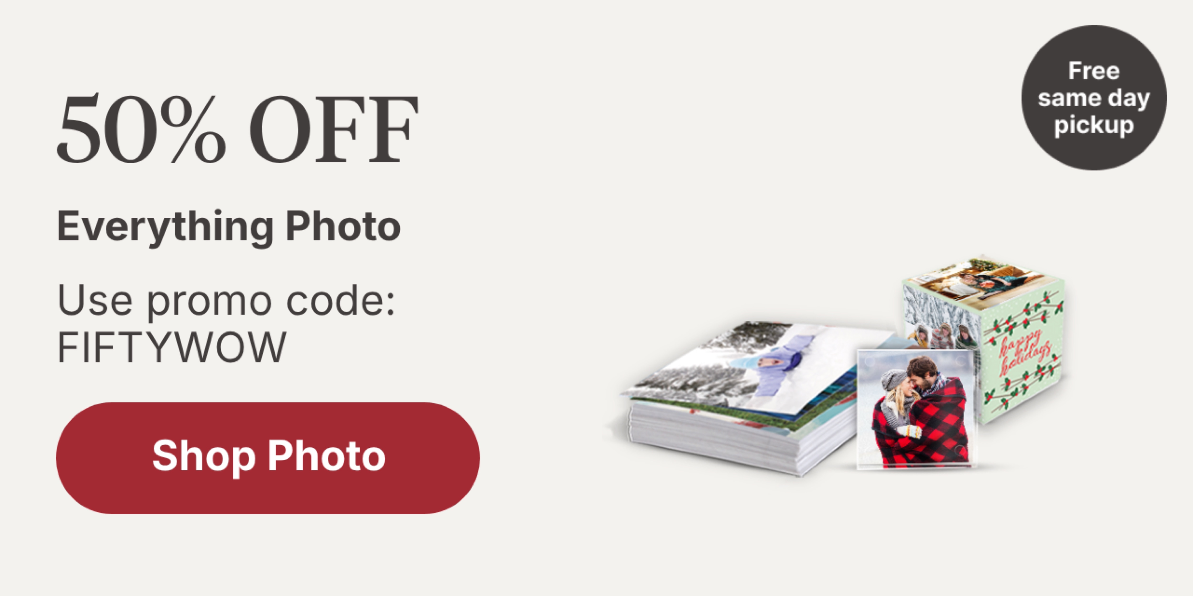 50% off Everything Photo