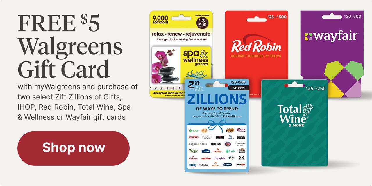 FREE $5 Walgreens Gift Card*