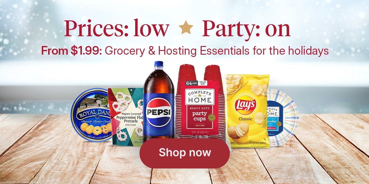 From $1.99: Grocery & Hosting Essentials for the holidays
