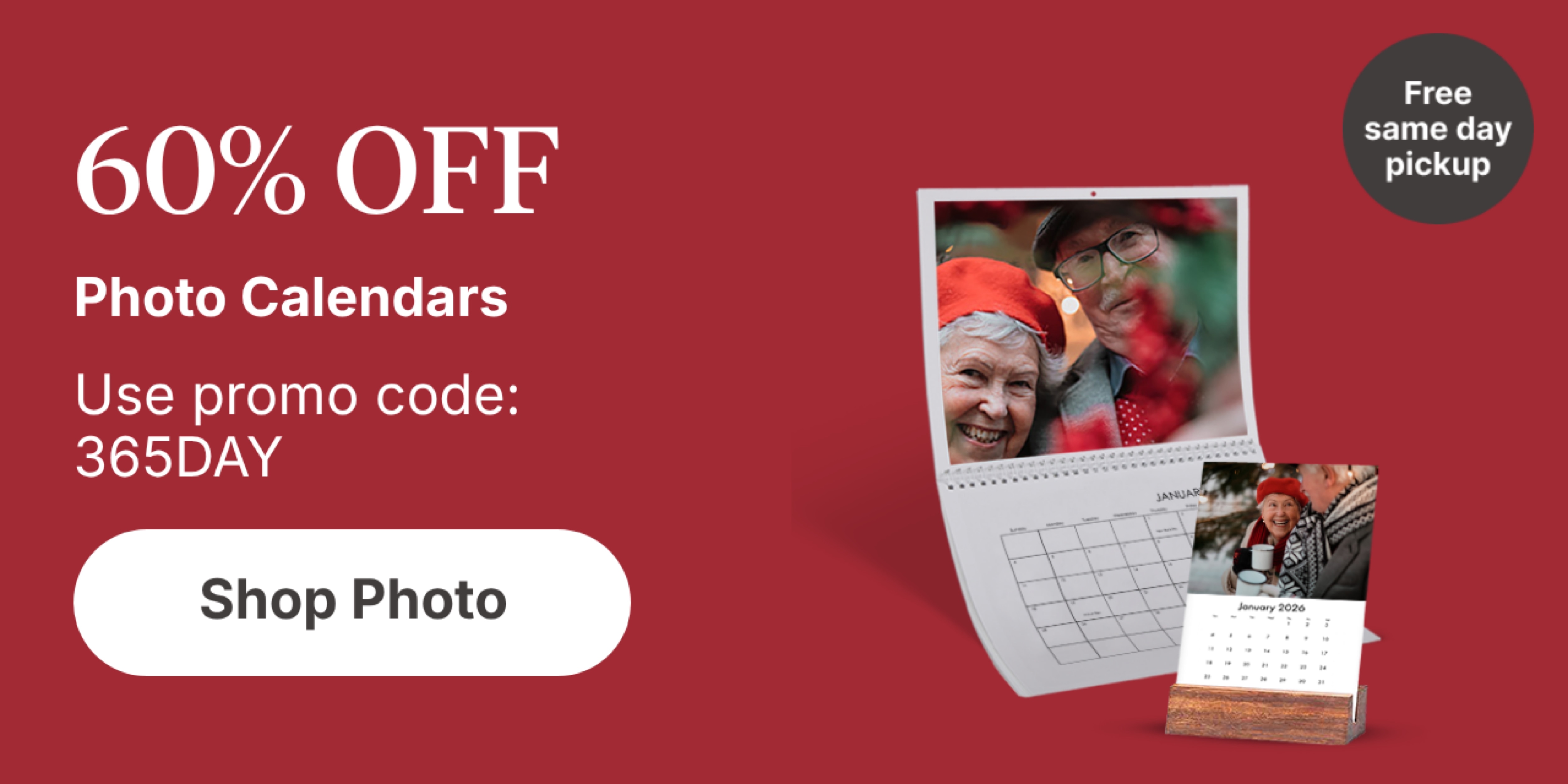 60% OFF Photo Calendars