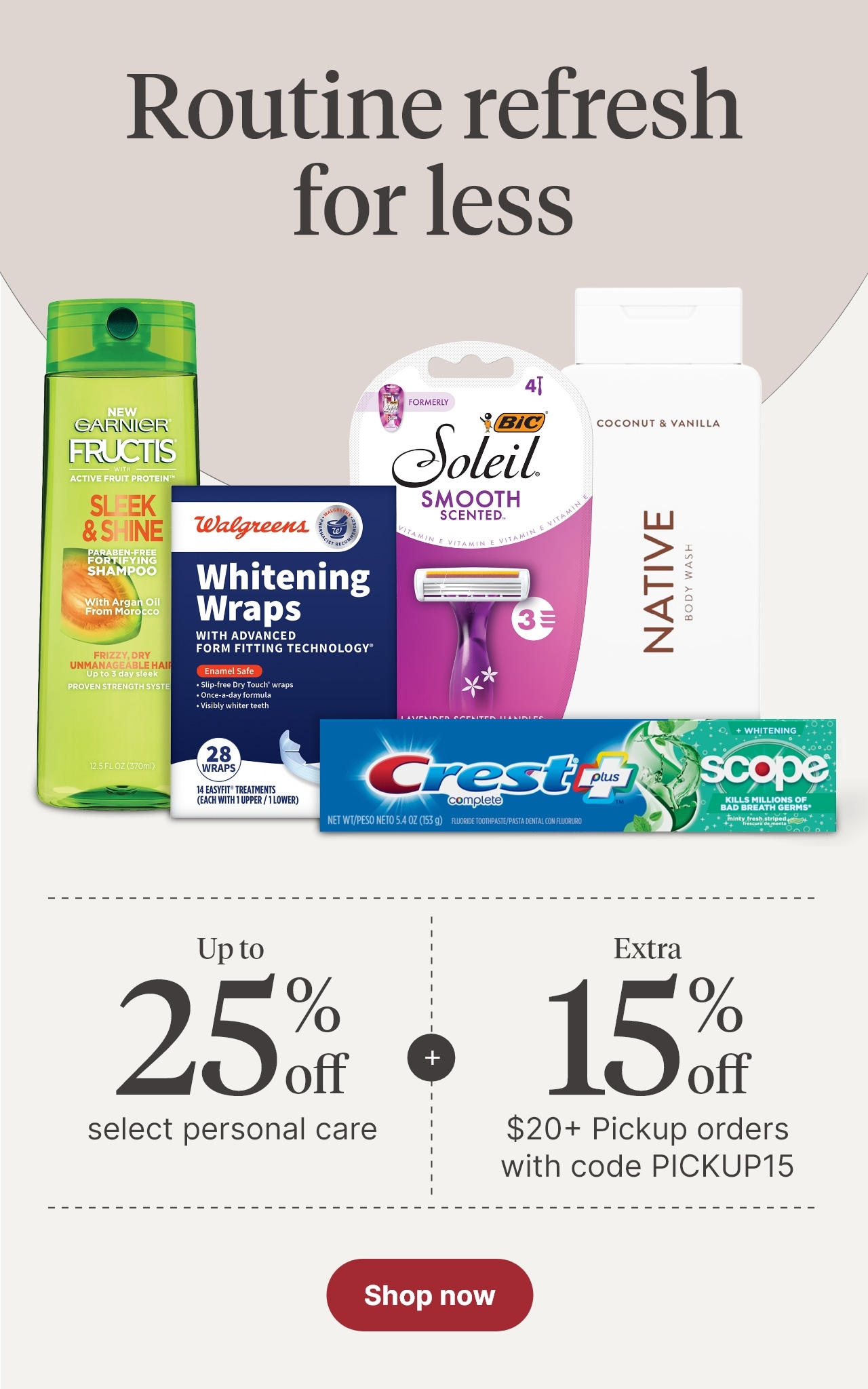 Extra 15% off