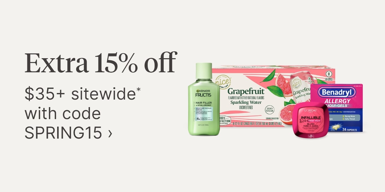Extra 15% off $35+ sitewide* with code SPRING15