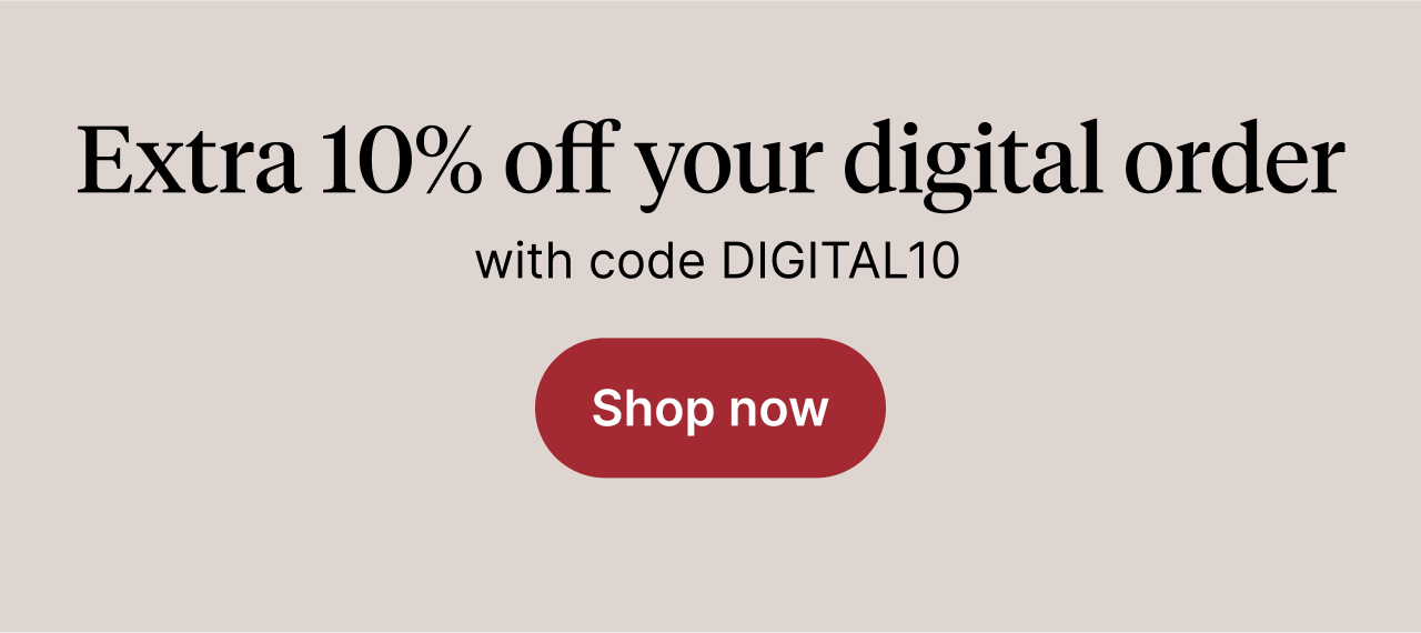 Extra 10% off your digital order with code DIGITAL10