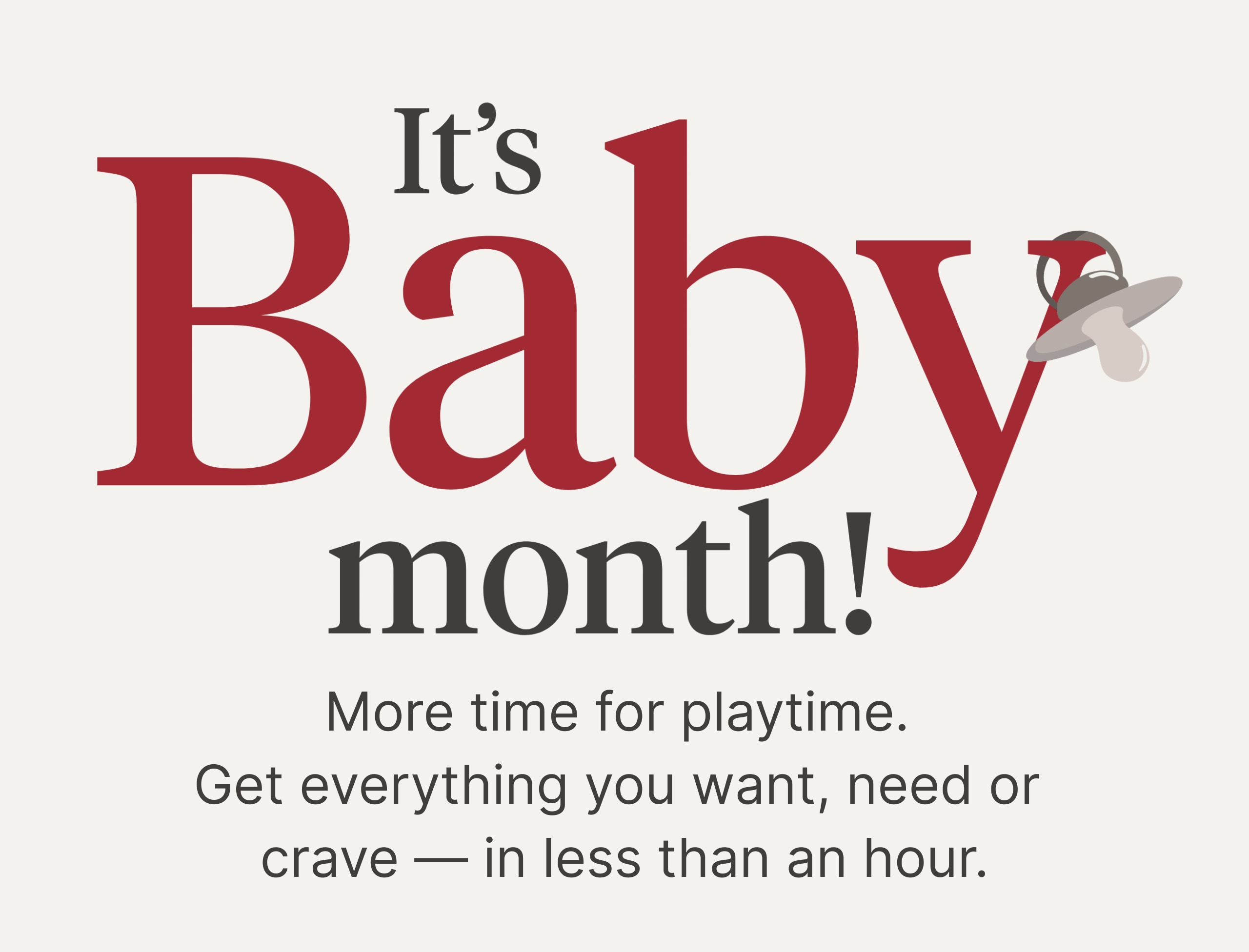 It's Baby month