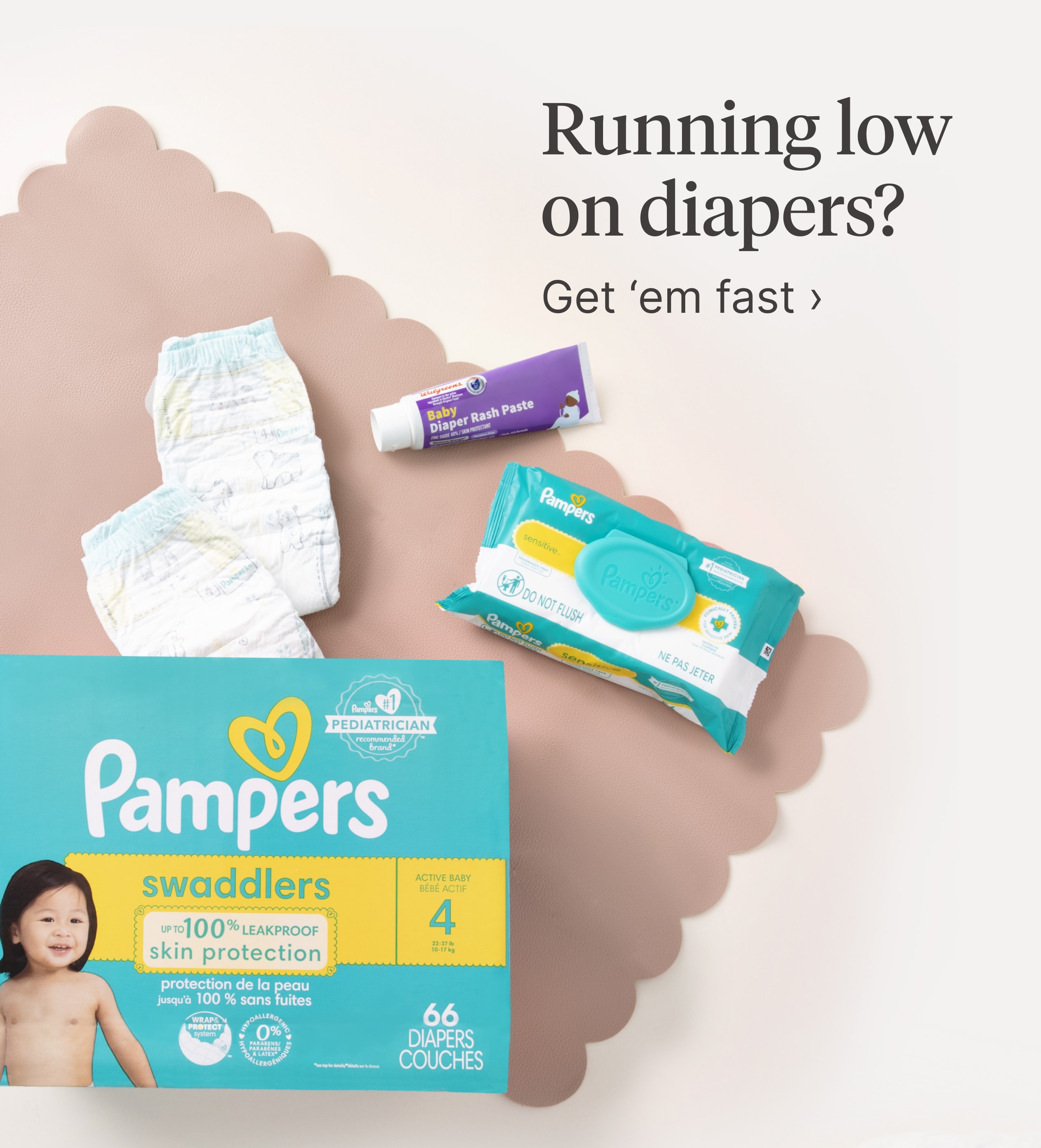 Running low on diapers?