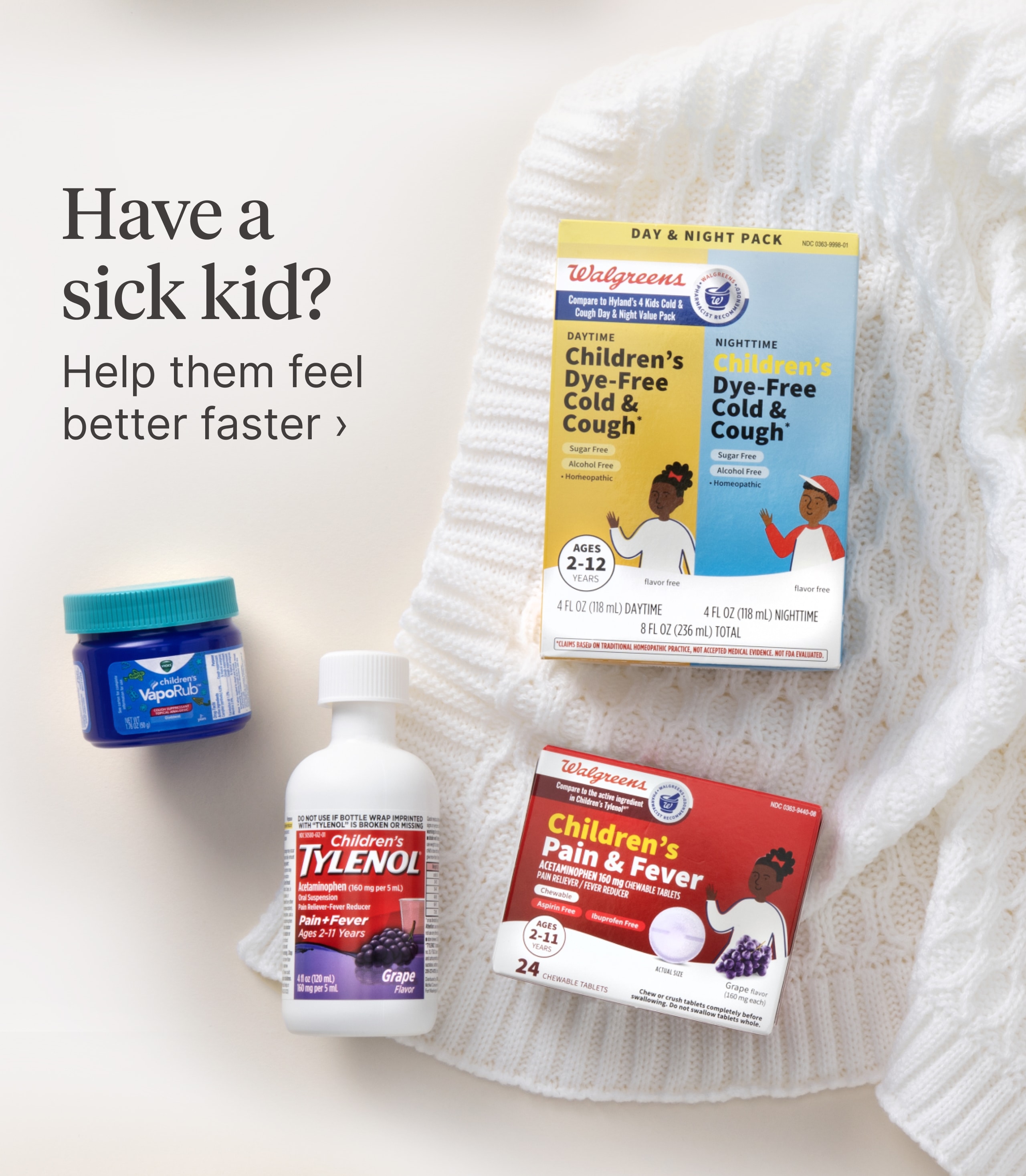 Have a sick kid? Help them feel better faster