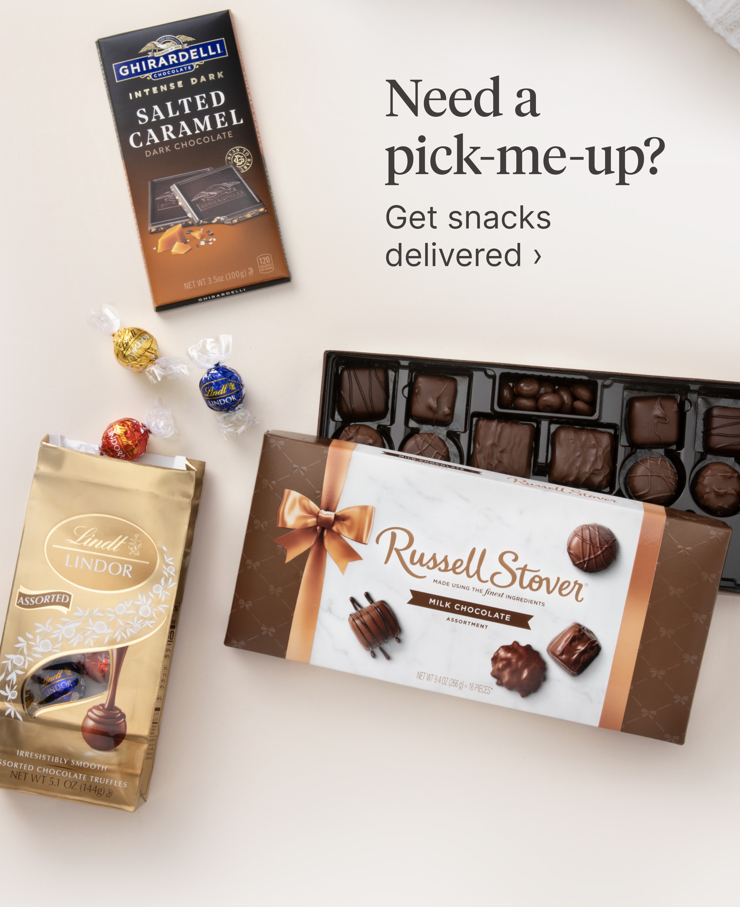 Need a pick-me-up? Get snacks delivered