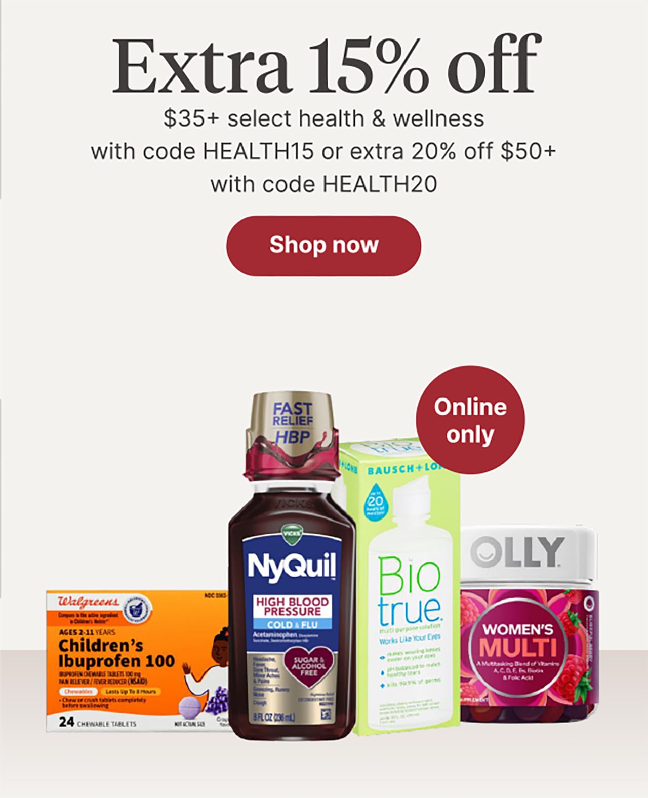 Extra 15% off