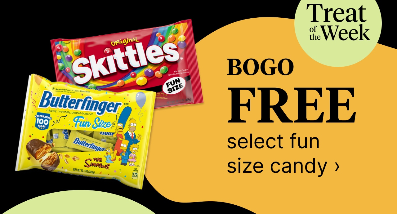 BOGO Free select fun size candy