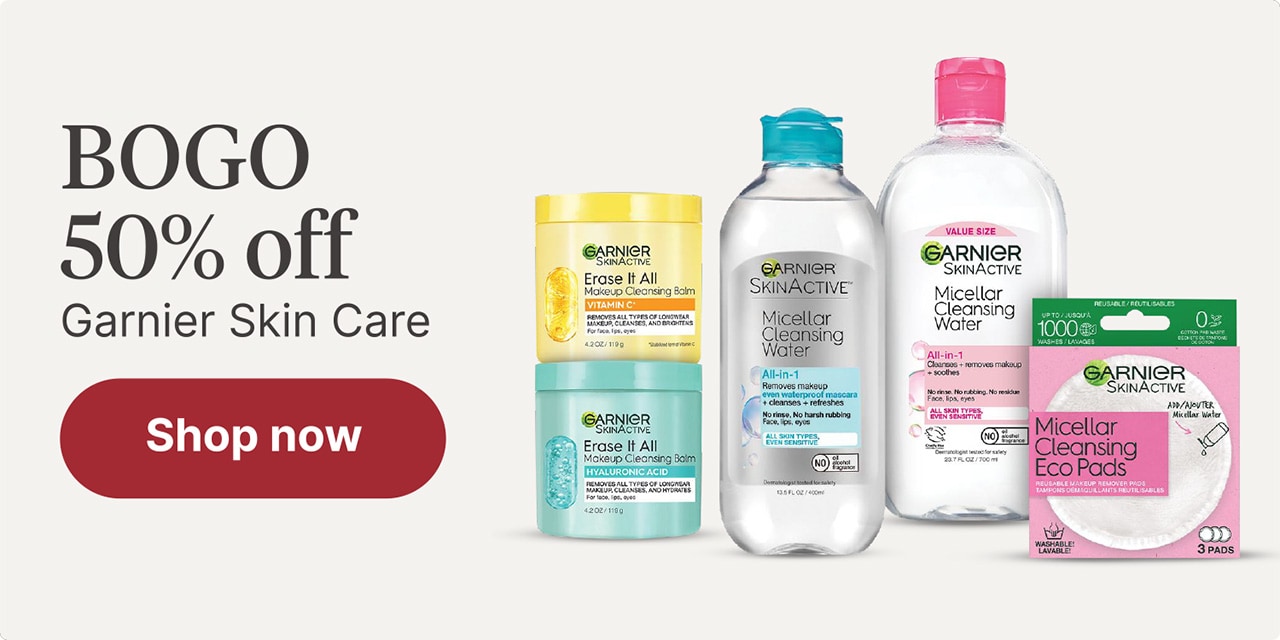 BOGO 50% off Garnier Skin care