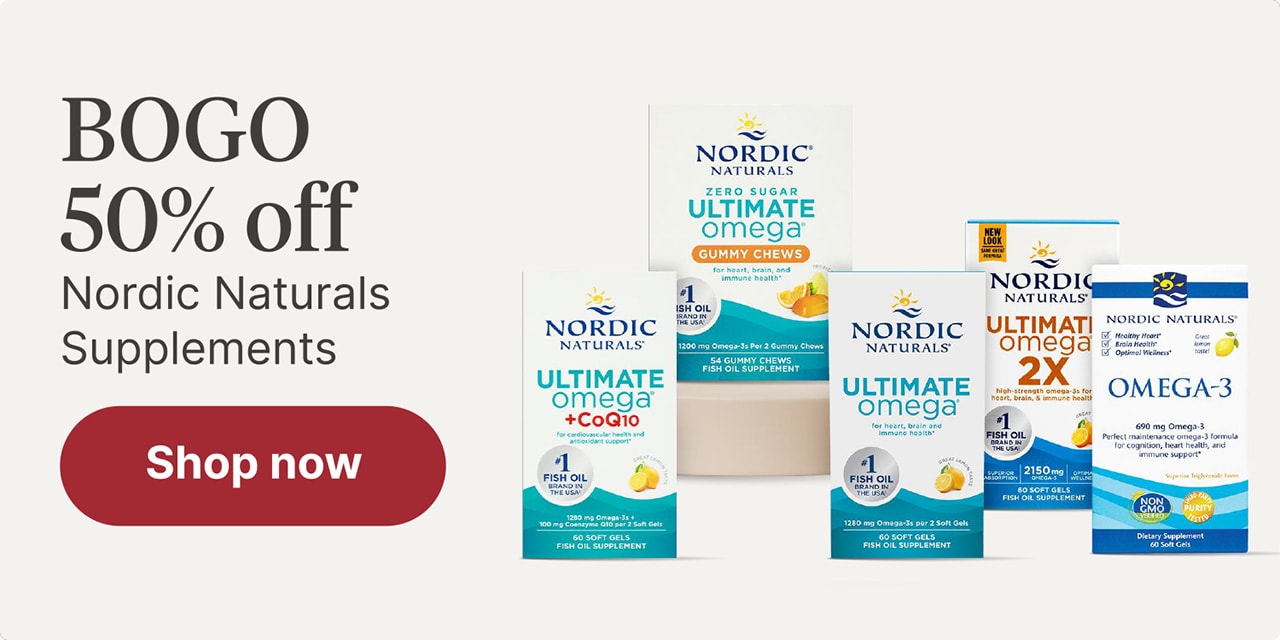 BOGO 50% off Nordic Naturals