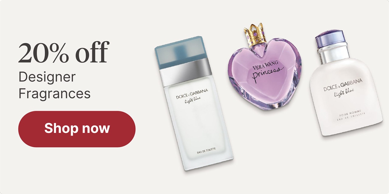20% off Designer Fragrances
