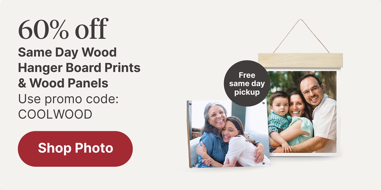 60% off Same Day Wood Hanger Board Prints & Wood Panels