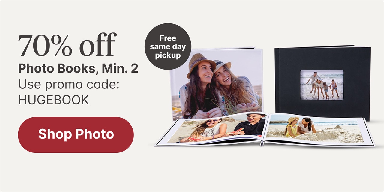 70% off Photo Books, Min