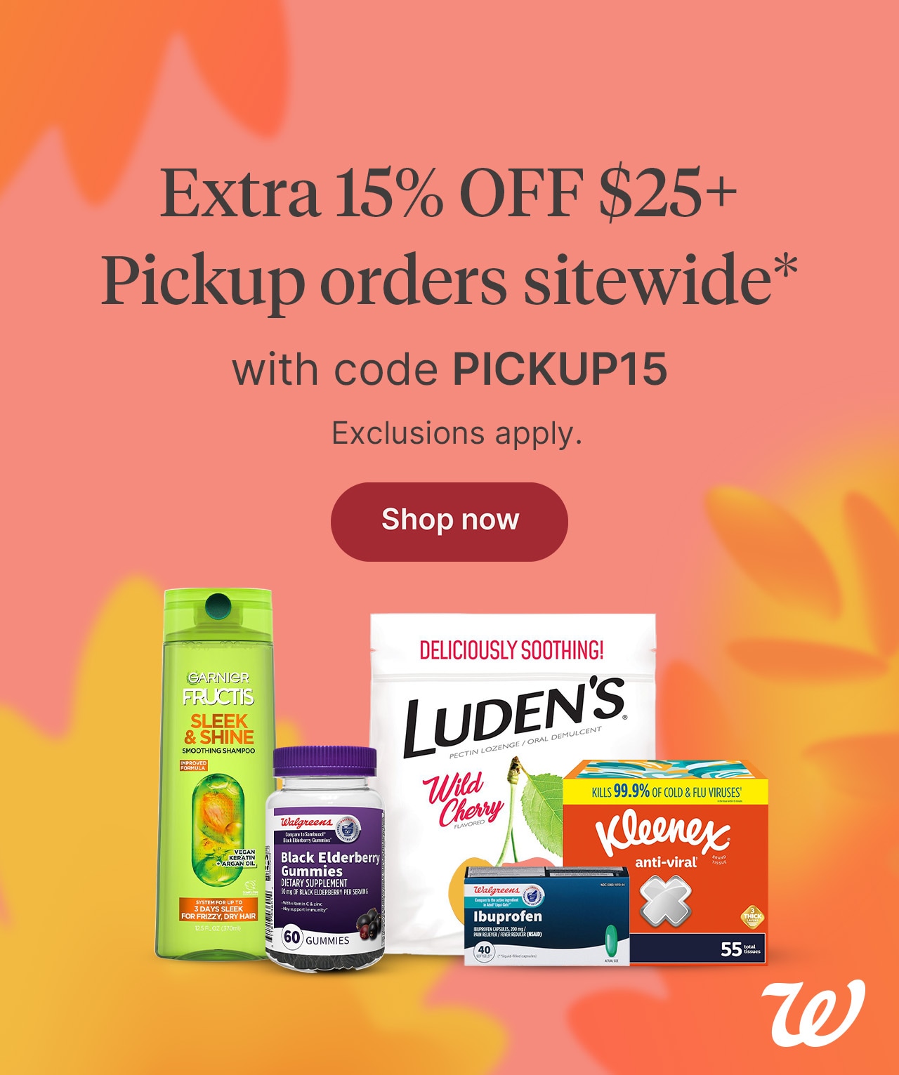 Extra 15% off $25+ Pickup orders sitewide*