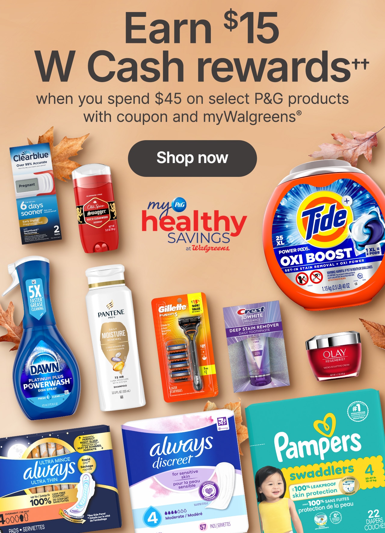 Earn $15W cash rewards