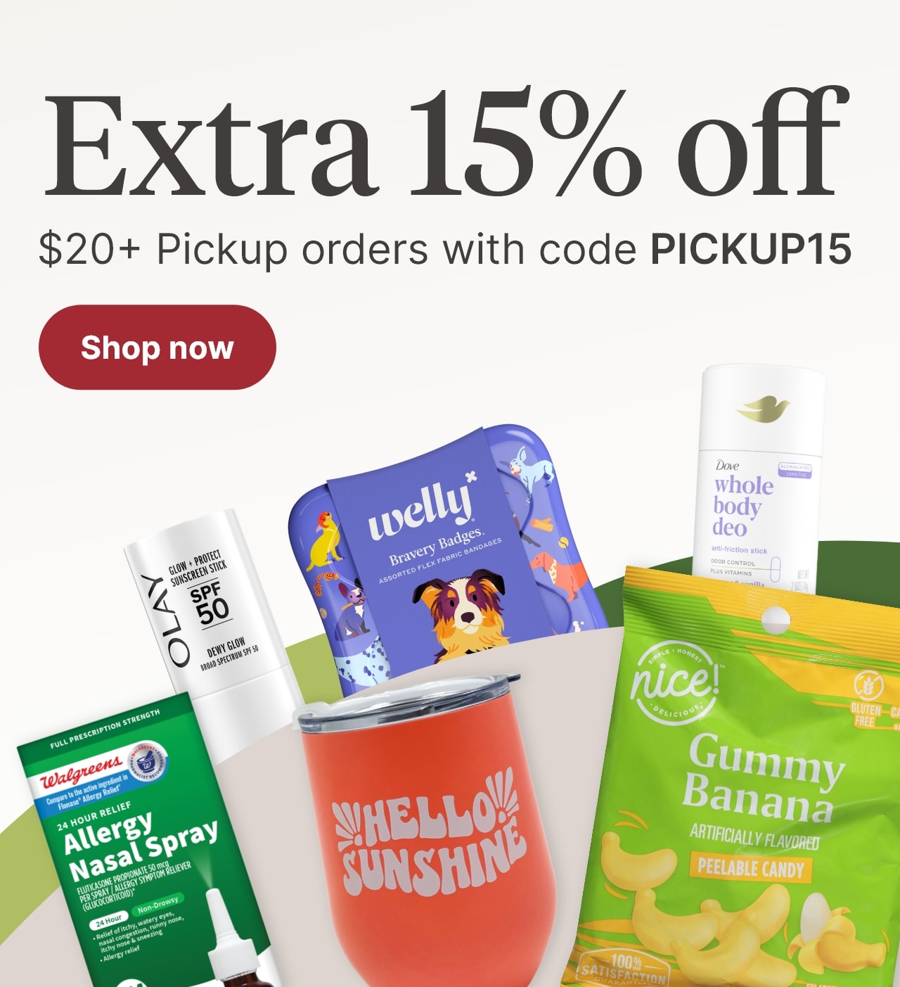 Extra 15% off $20+ Pickup orders with code PICKUP