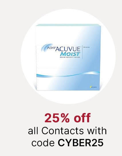 25% off all contacts with code CYBER25