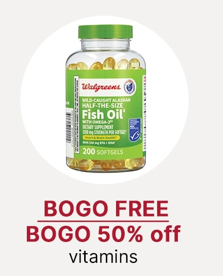 BOGO FREE - BOGO 50% off vitamins