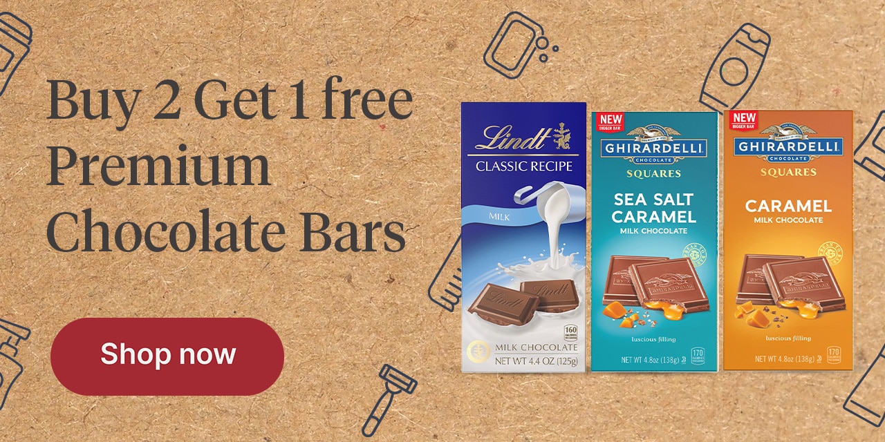 Buy 2 Get 1 free Premium Chocolate  Bars