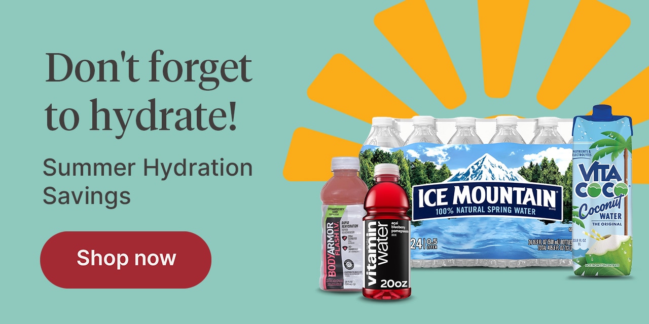 Don't forget to hydrate!