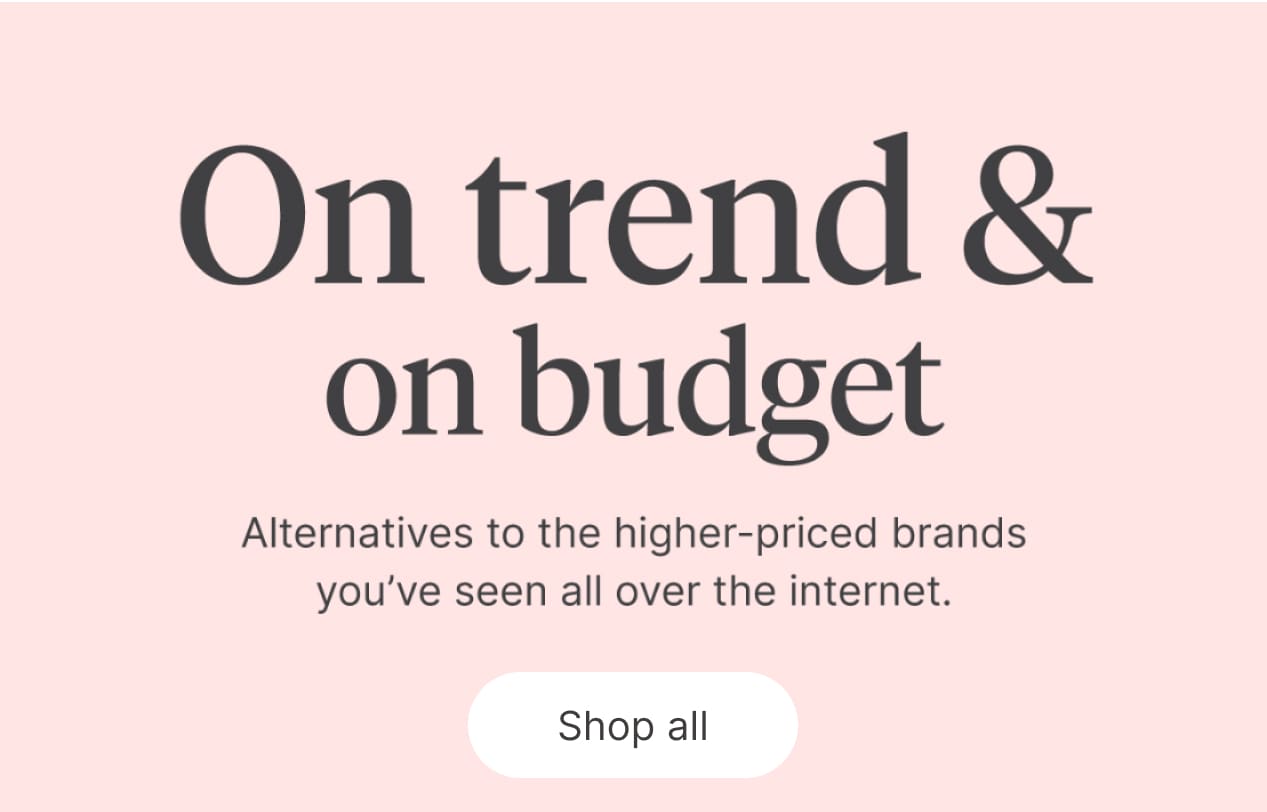 On trend & on budget